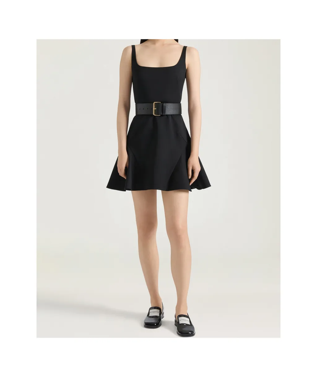 Fluted Mini Dress