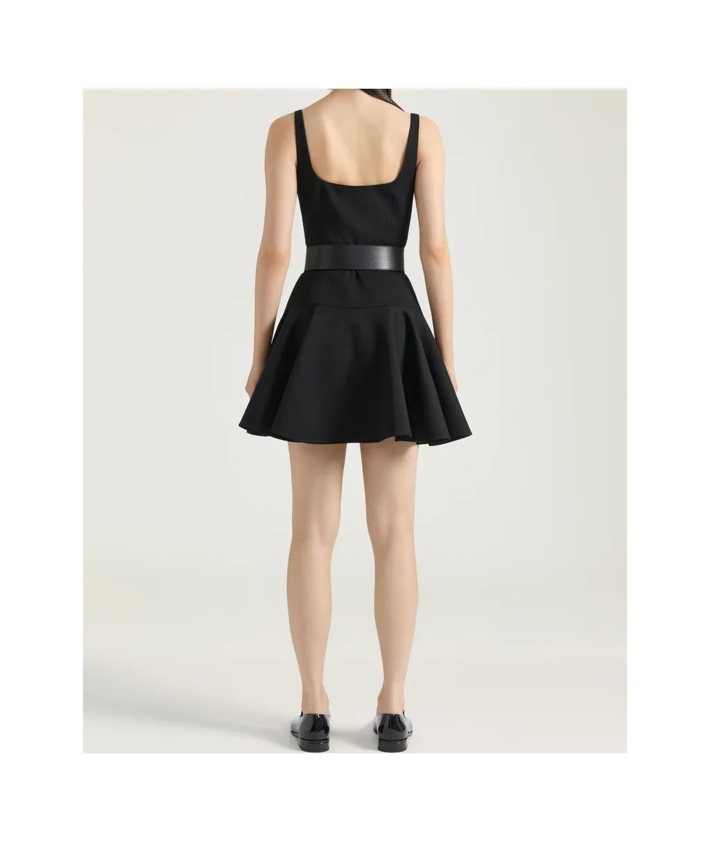 Fluted Mini Dress