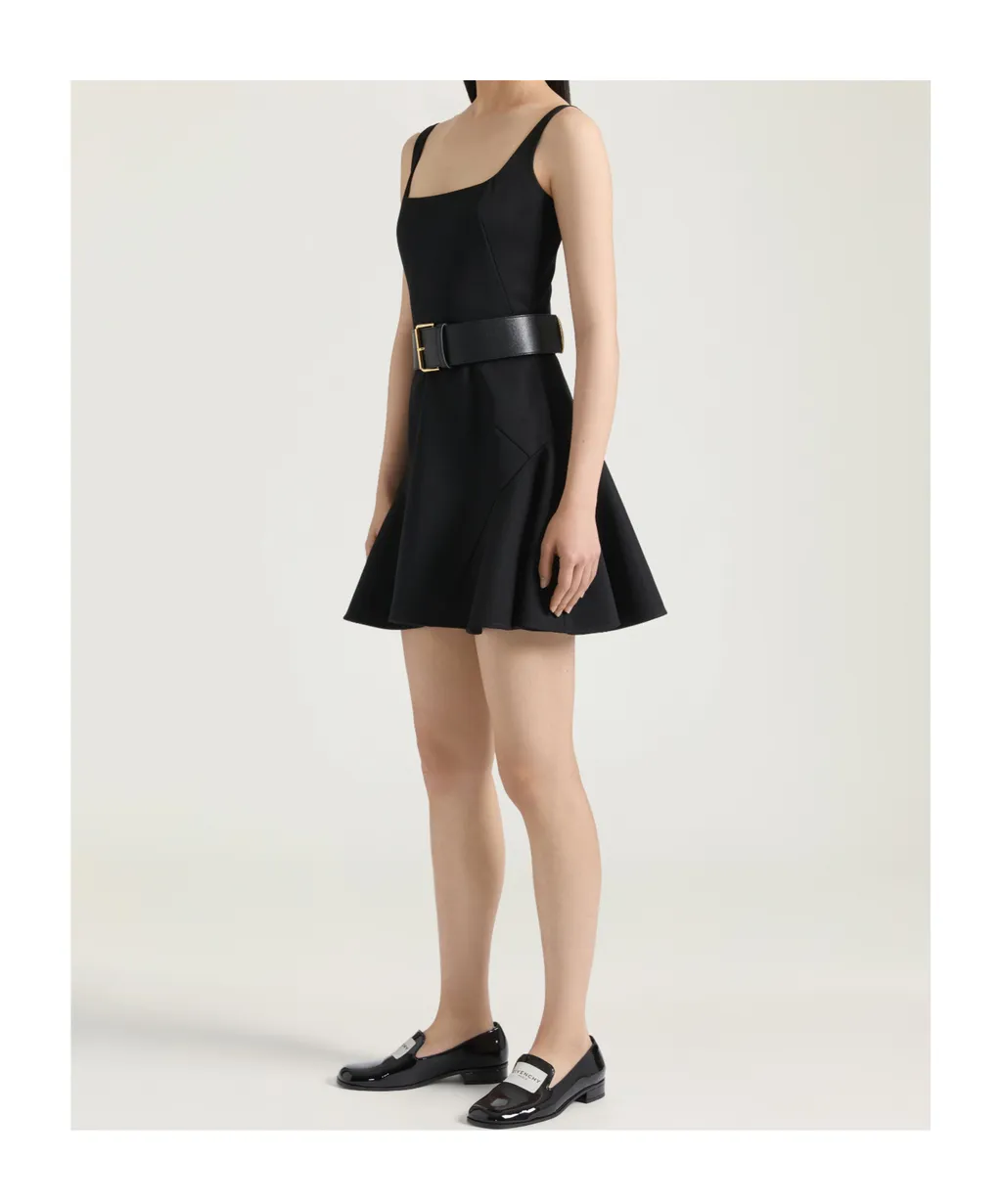 Fluted Mini Dress