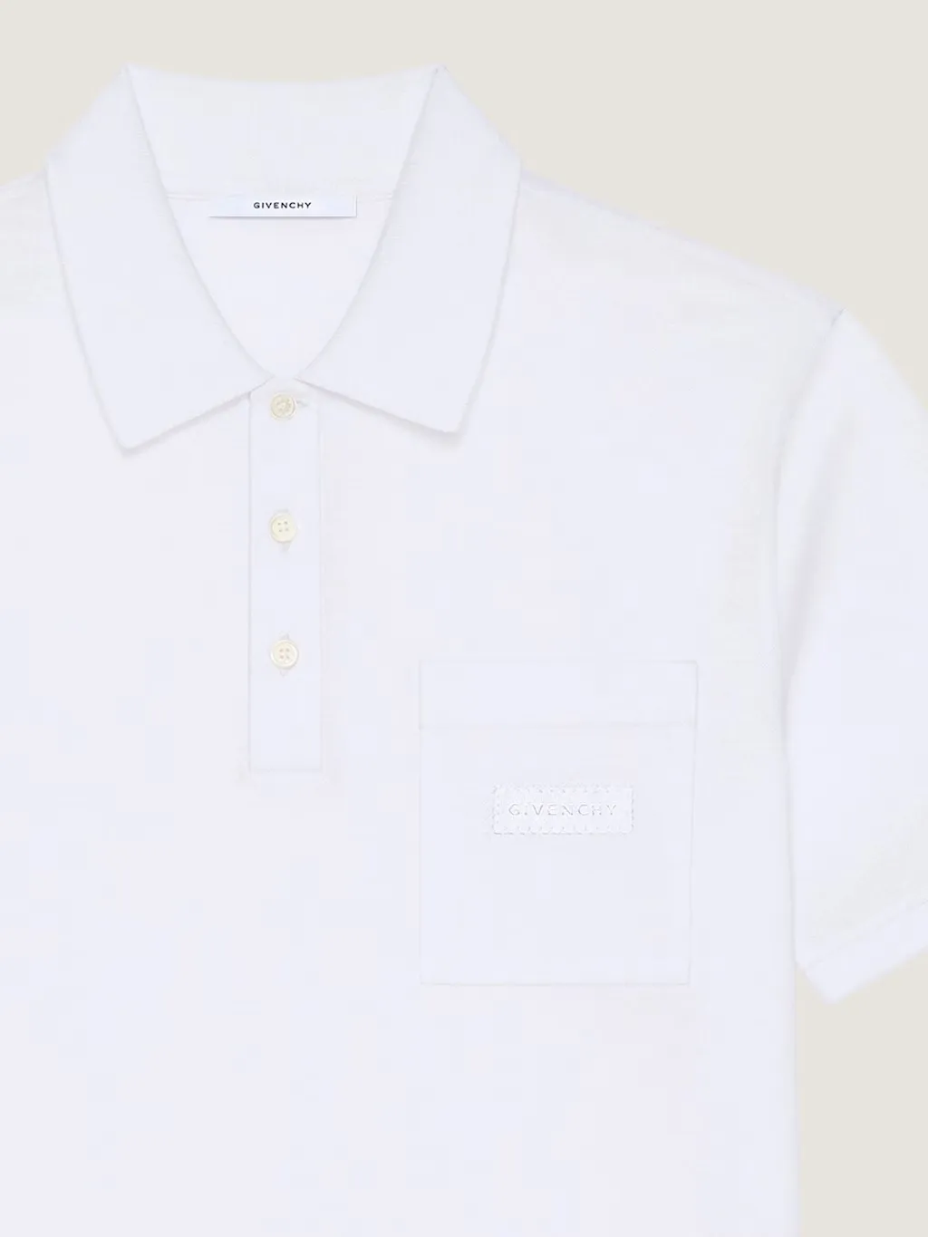 Polo In Cotton With Givenchy Patch