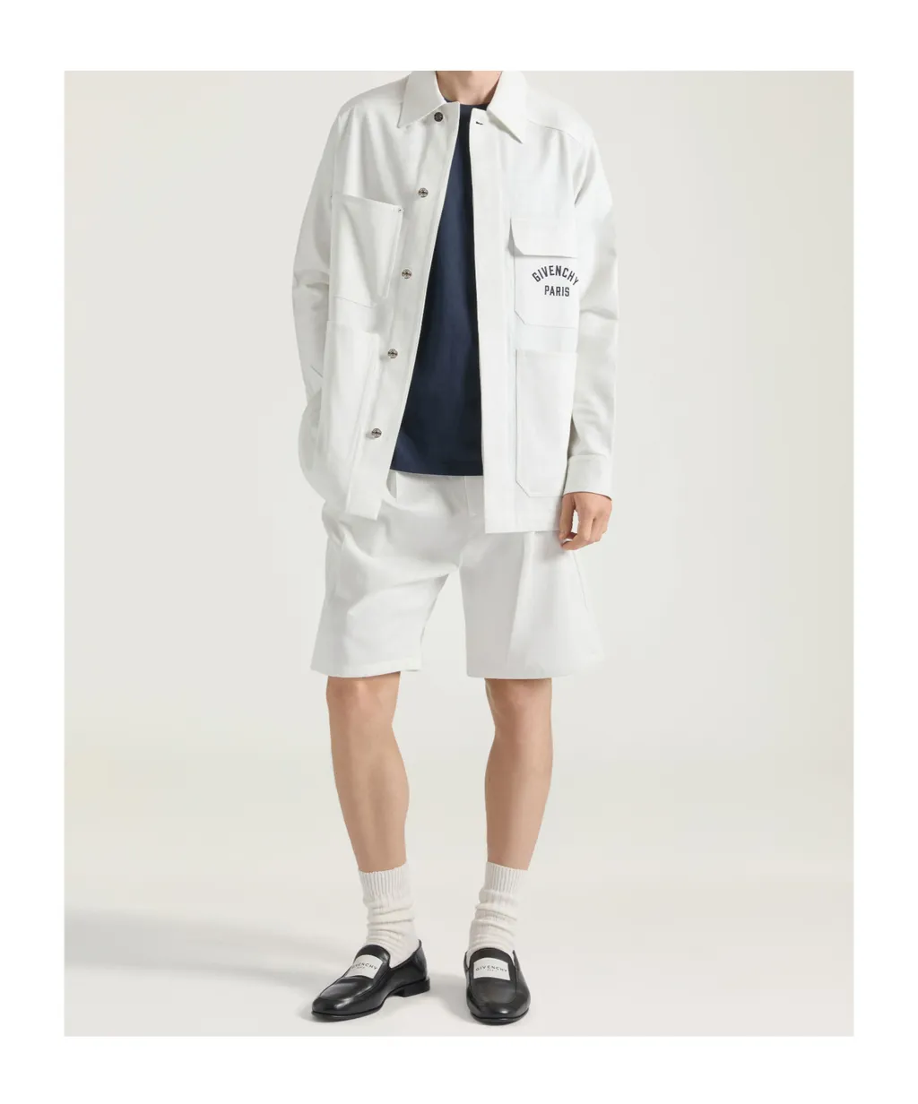 Givenchy Paris Logo Embroidered Bermuda Shorts