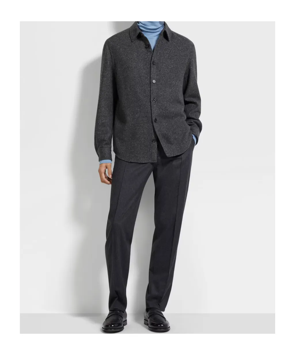 Long-Sleeves Collared Shirt