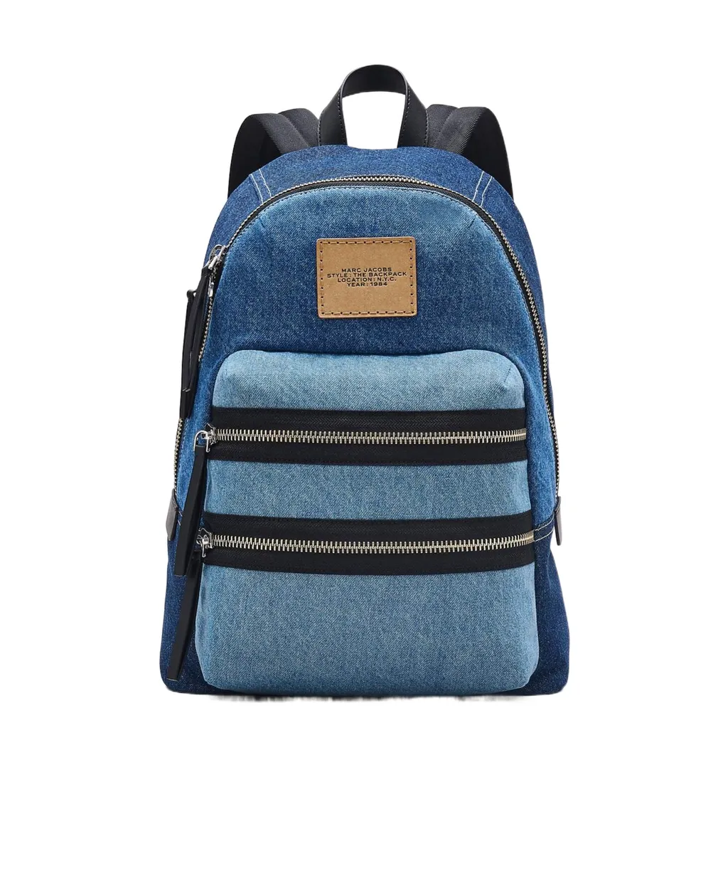 Large The Colourblock Denim Backpack
