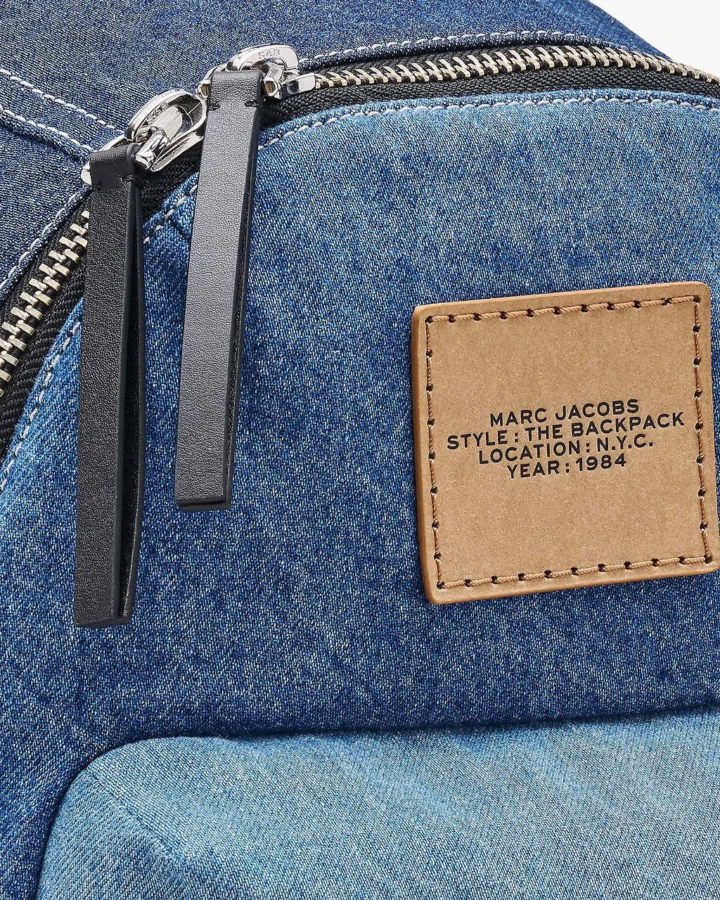 Large The Colourblock Denim Backpack