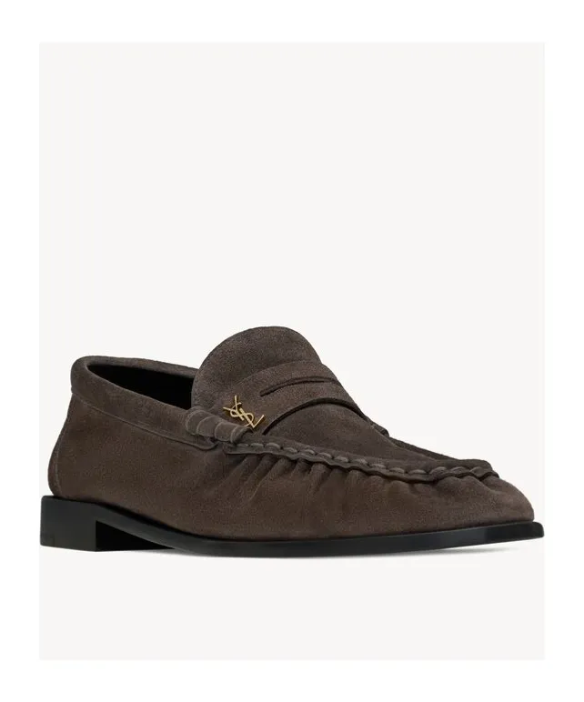 Le Loafer Penny Slippers In Suede