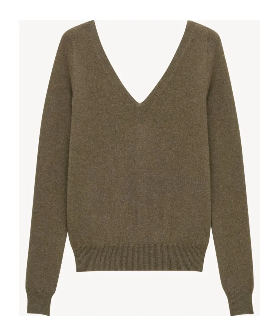 V-Neck Sweater In Cashmere