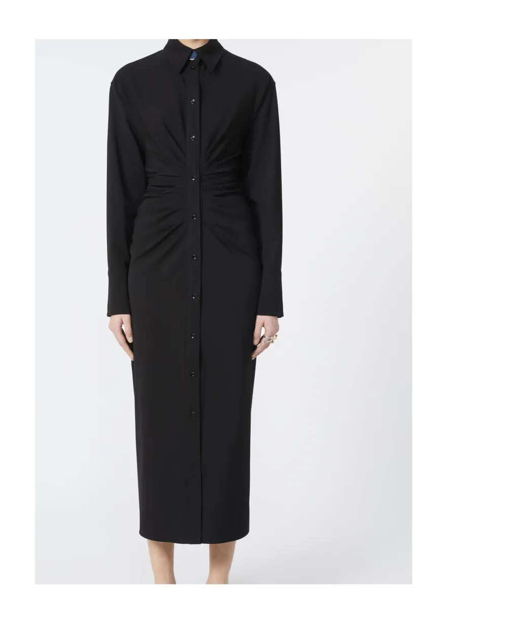 Sportmax Pirania Ruched Button-Up Dress