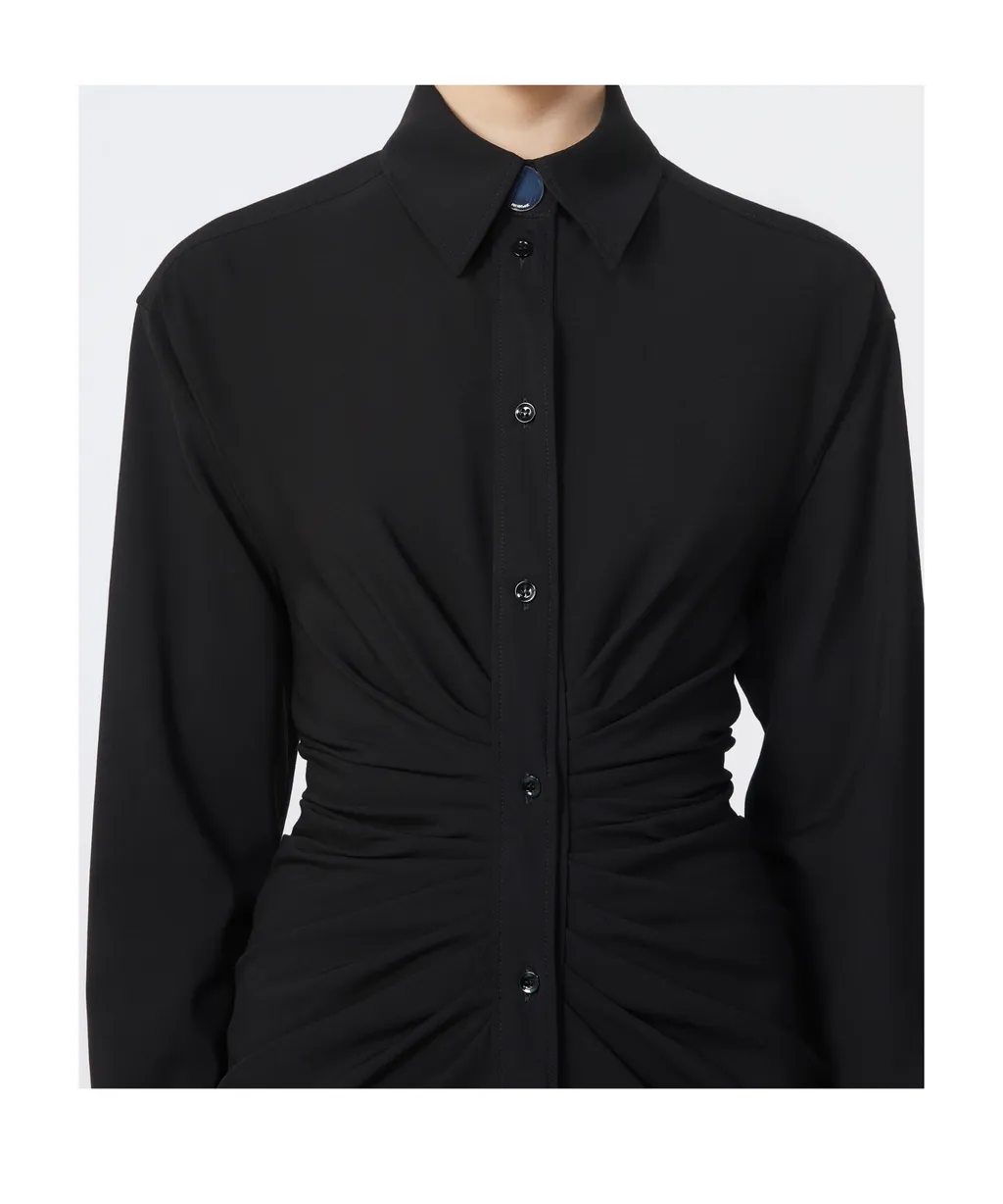 Sportmax Pirania Ruched Button-Up Dress