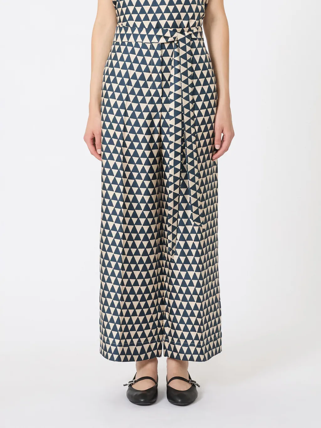 Printed Silk Trousers