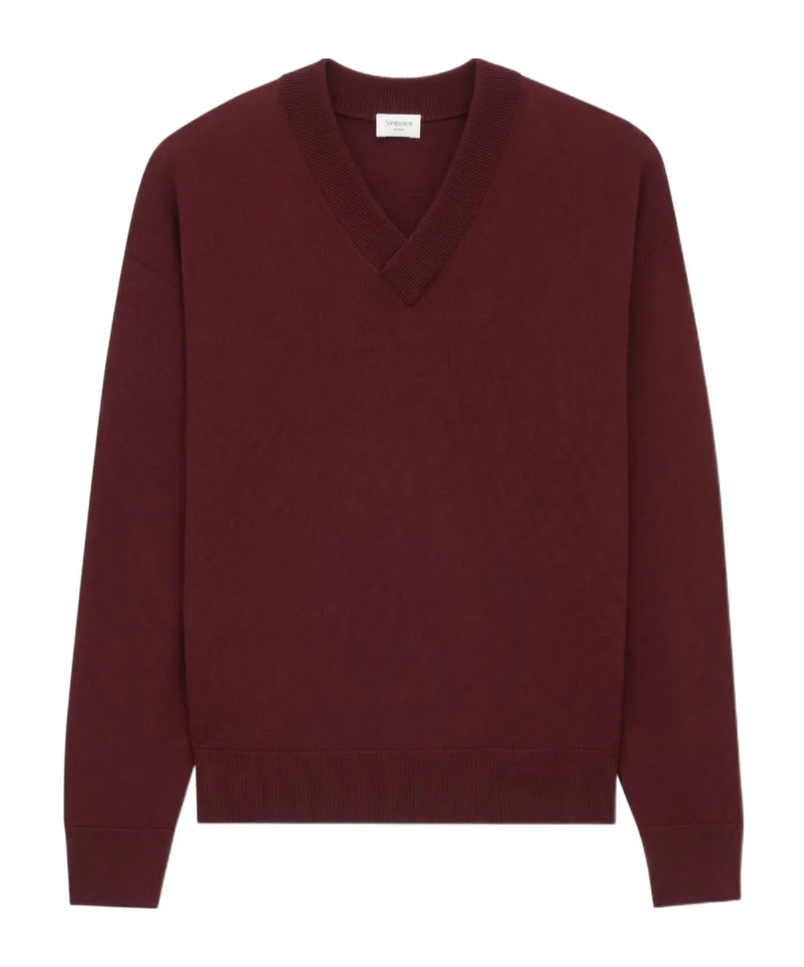 V-Neck Sweater In Wool