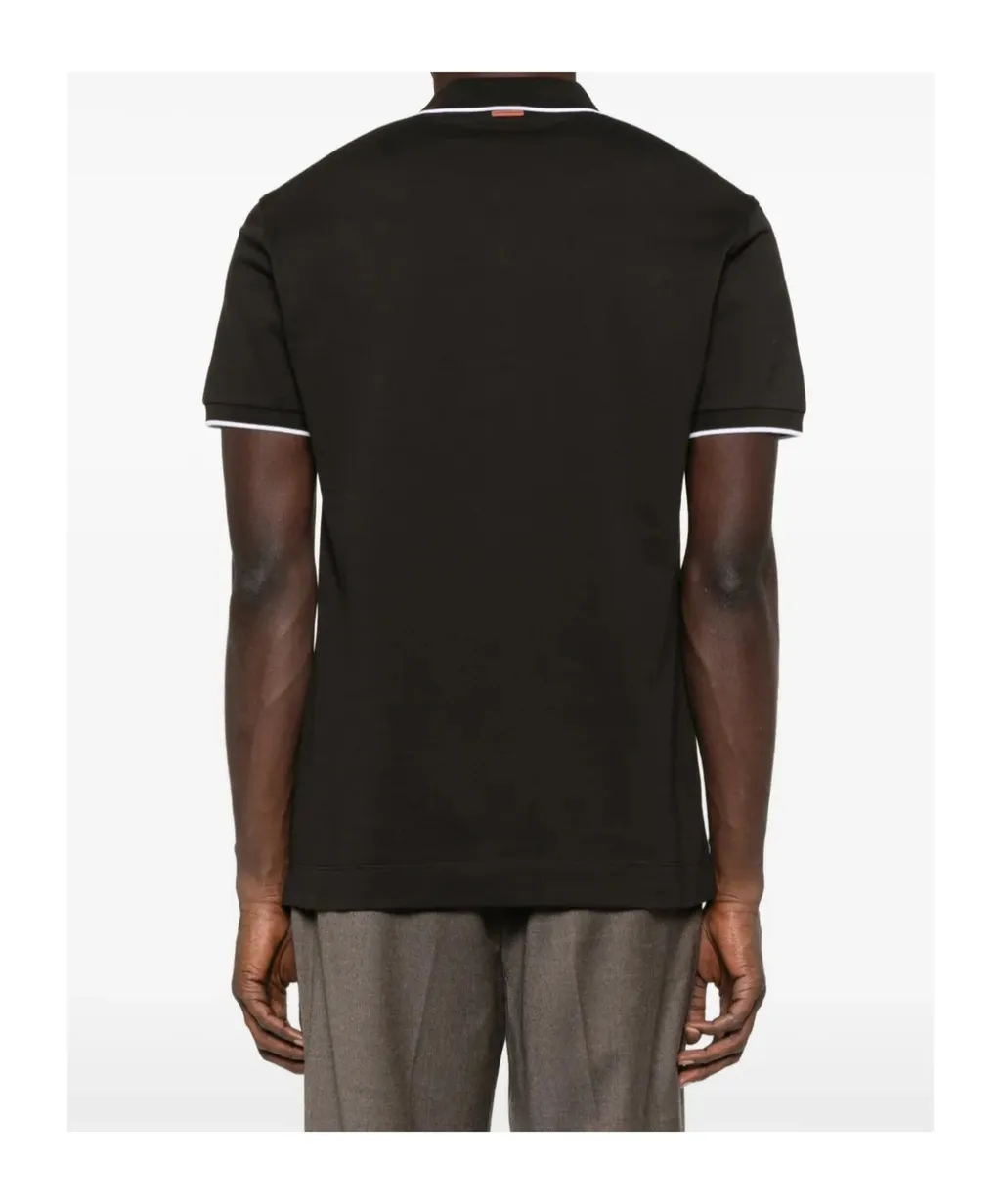 Contrast-Trimmed Polo Shirt