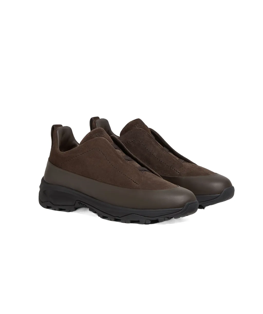 Zegna Triple Stitch Monte Low-Top Sneakers
