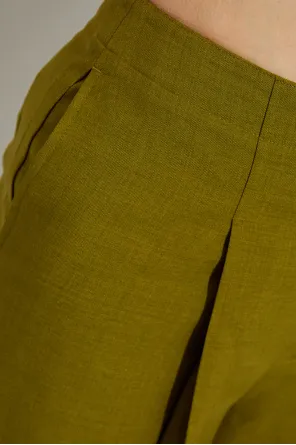 Pleat-Detail Trousers