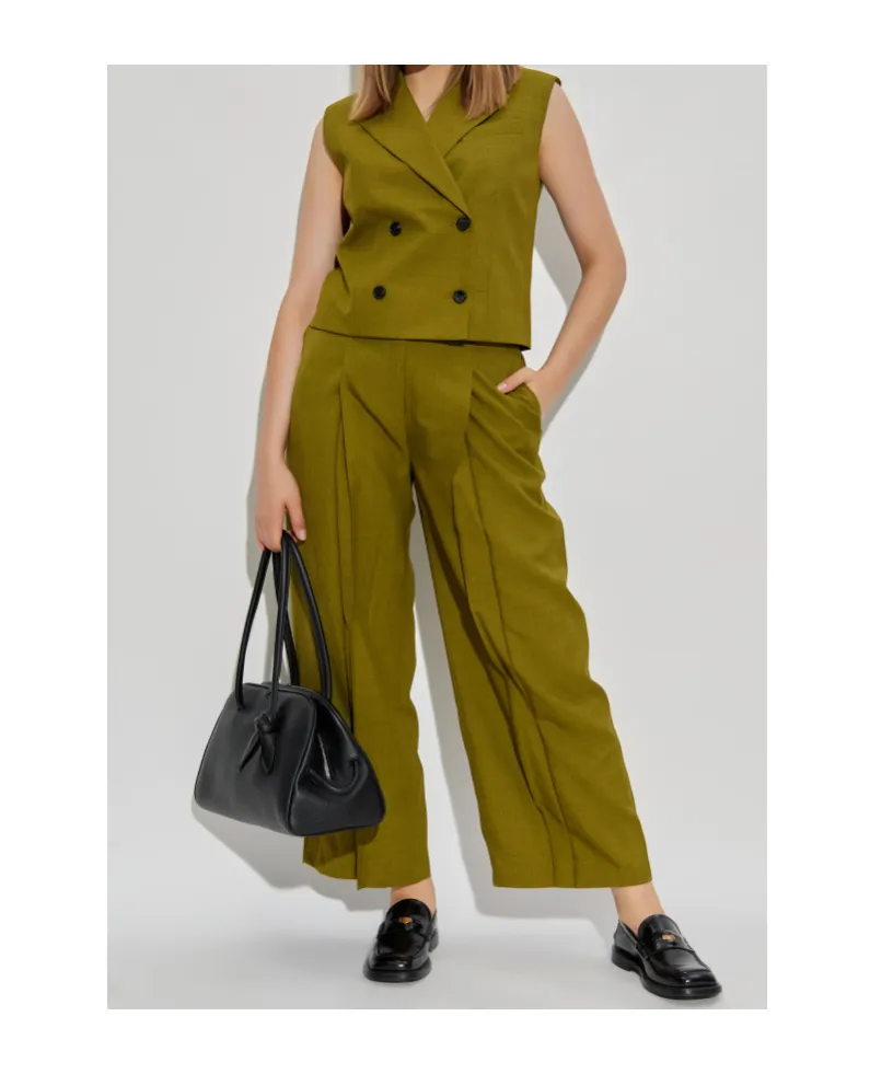 Pleat-Detail Trousers