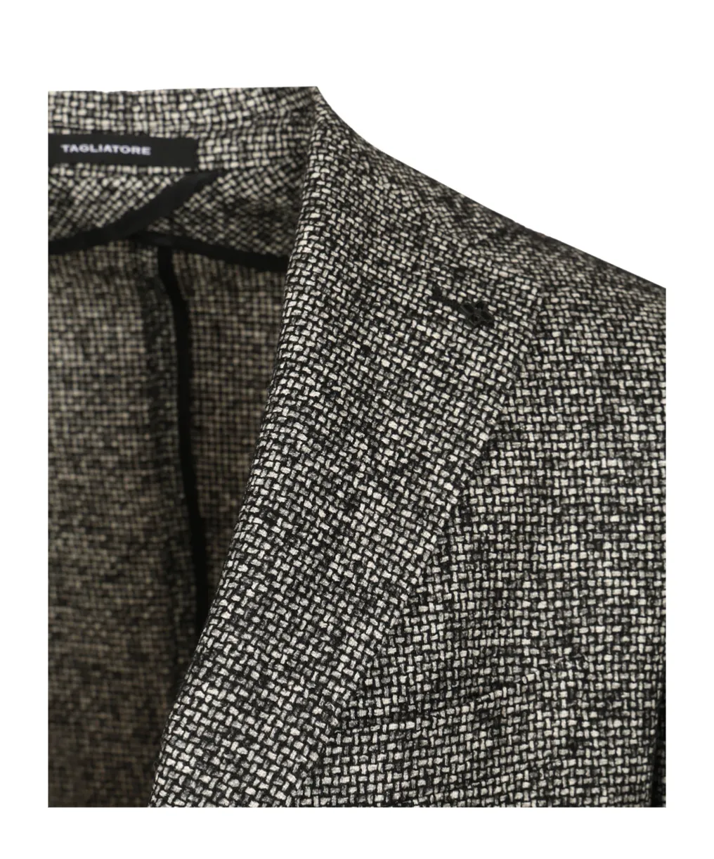 Textured Two-Button Blazer