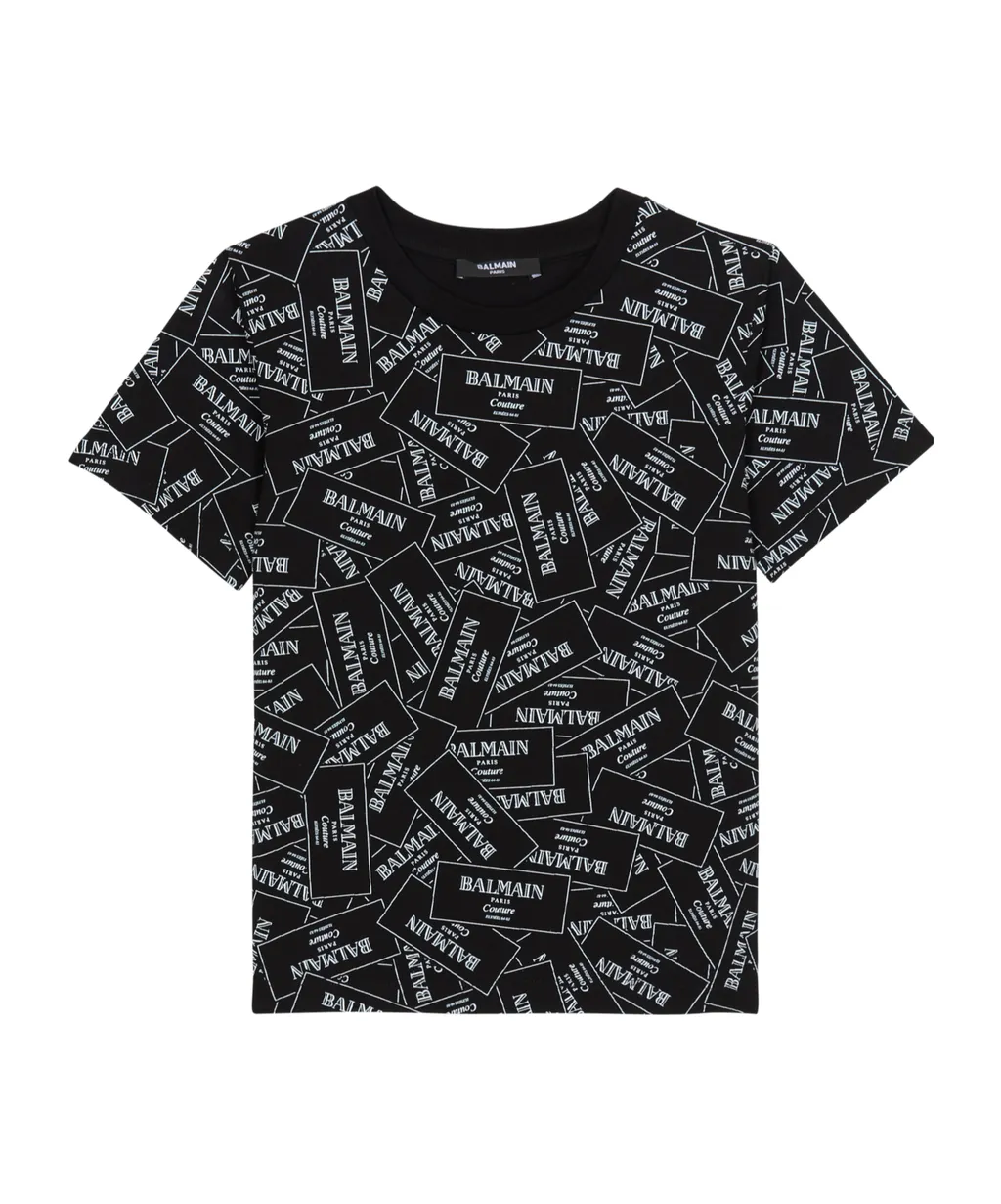 T-Shirt With Balmain Couture Print