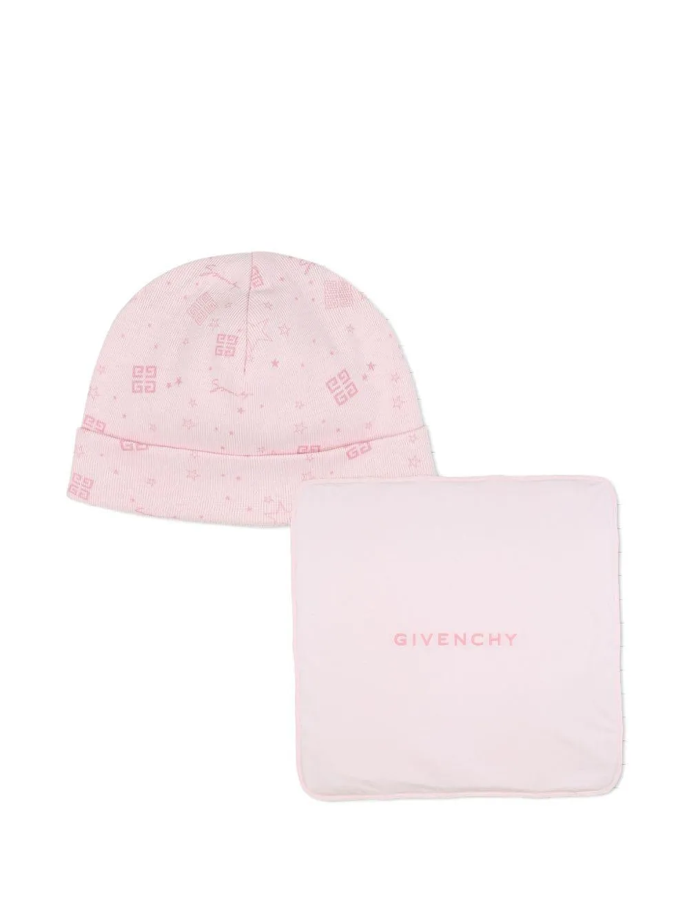 Givenchy Kids Pattern-Printed Beanie And Blanket Set