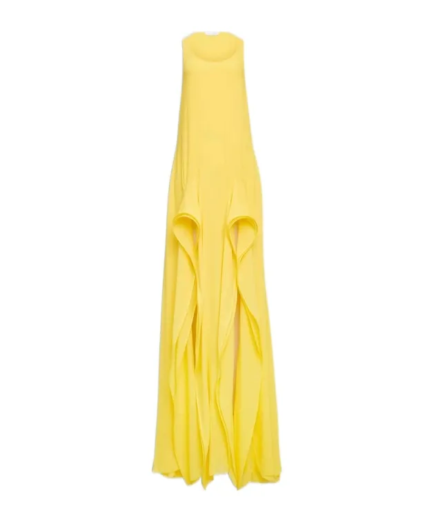 Alaa Georgette Ruffle Dress