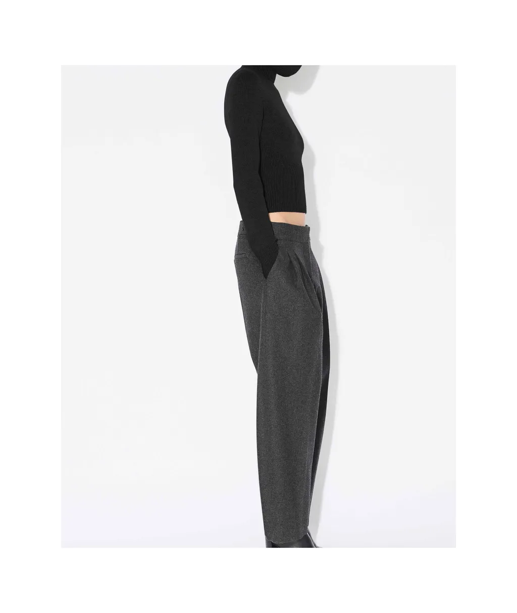 Alaa Sculotural Hood Ribbed Knit Jumper