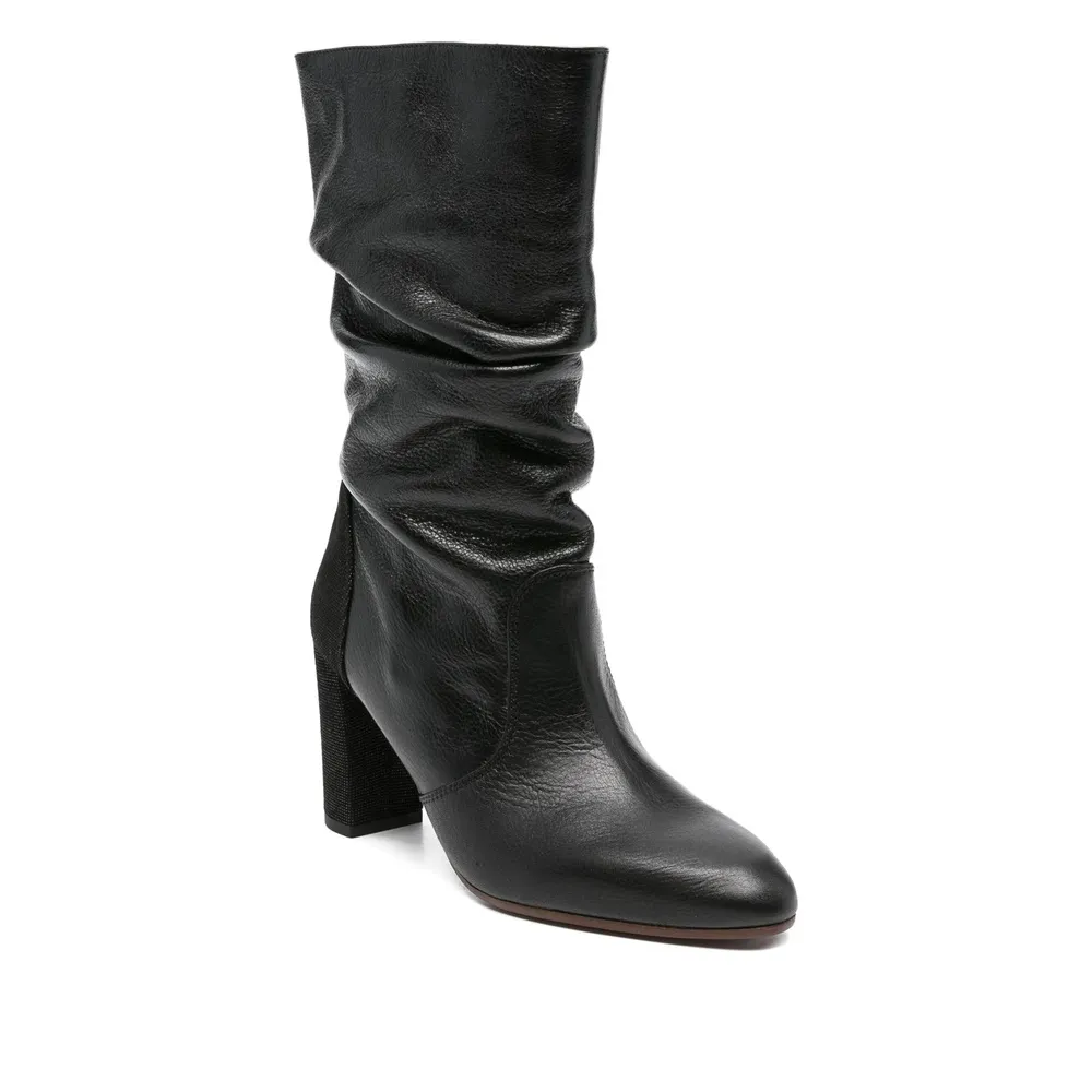 Eychel Ruched Ankle Boots