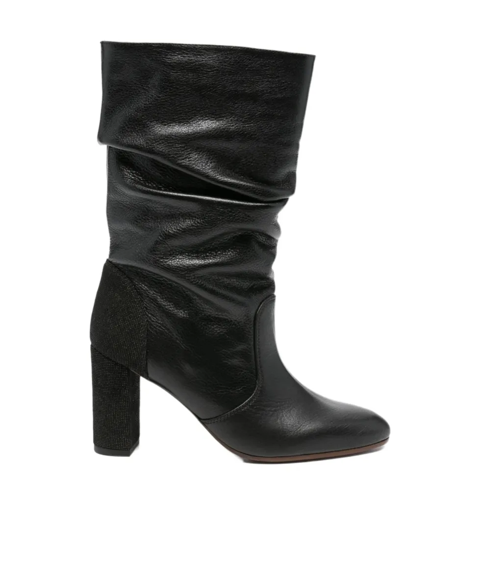 Eychel Ruched Ankle Boots