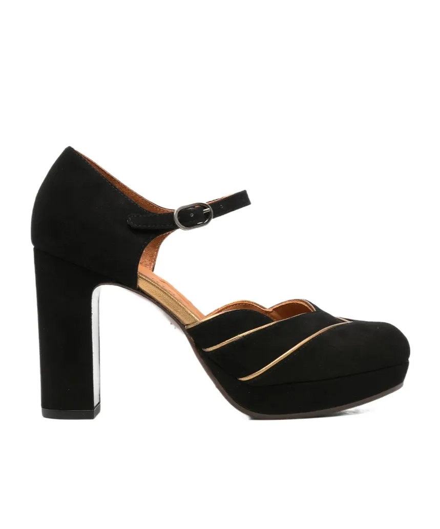 Logo Buckle High Heels