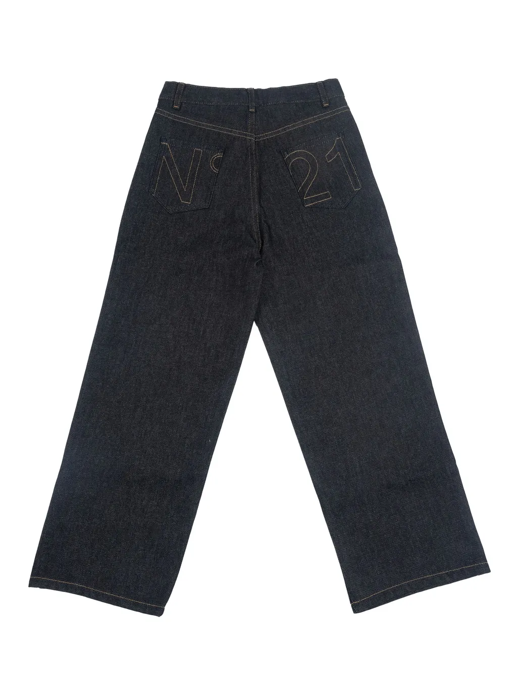 N°21 Kids Logo Embroidered Straight Jeans