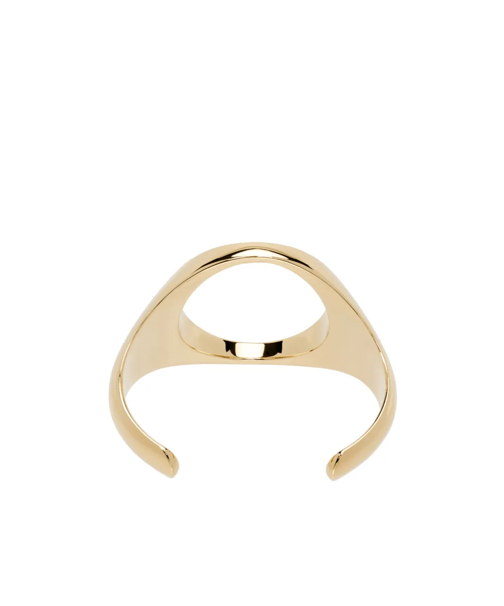 Mm6 Maison Margiela Polish Finished Cut-Out Cuff Bracelet