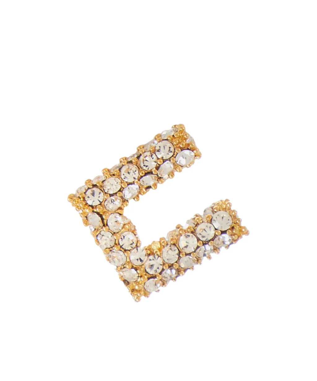 Square-Frame Crystal-Embellishment Earrings