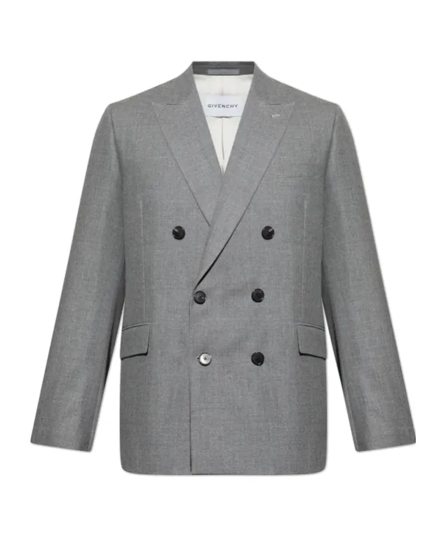 Givenchy Double Breasted Button-Up Blazer