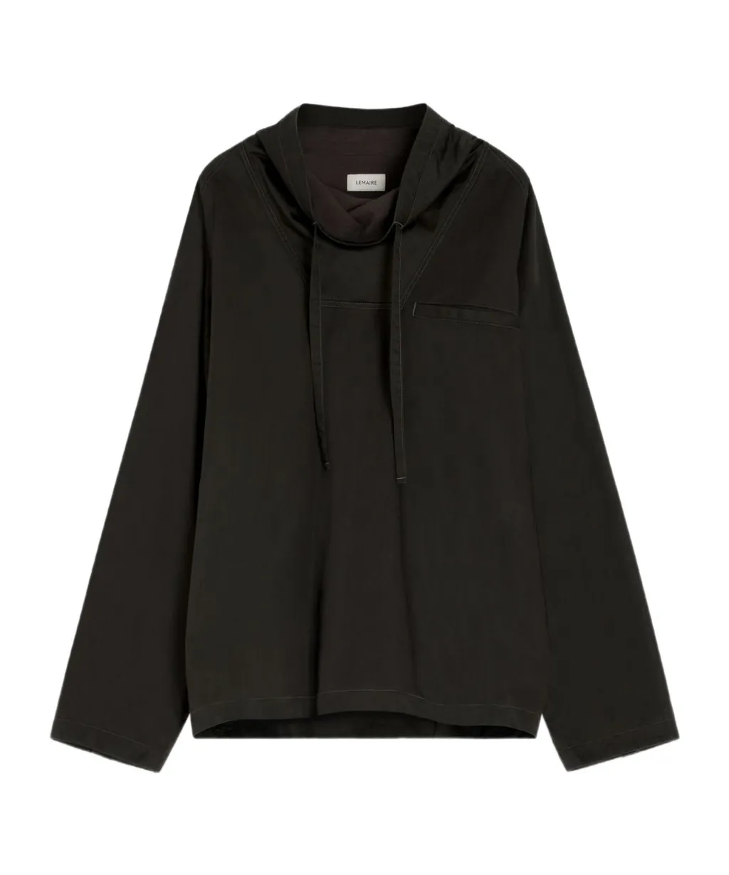 Lemaire Funnel Neck Drawstring Sweatshirt