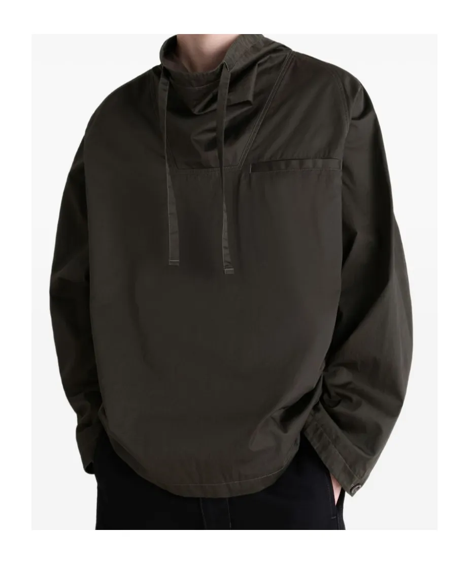 Lemaire Funnel Neck Drawstring Sweatshirt