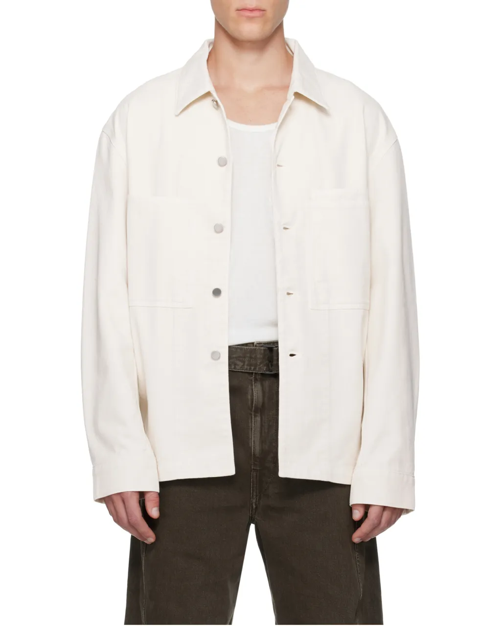 Lemaire Long Sleeved Patch-Pocket Shirt
