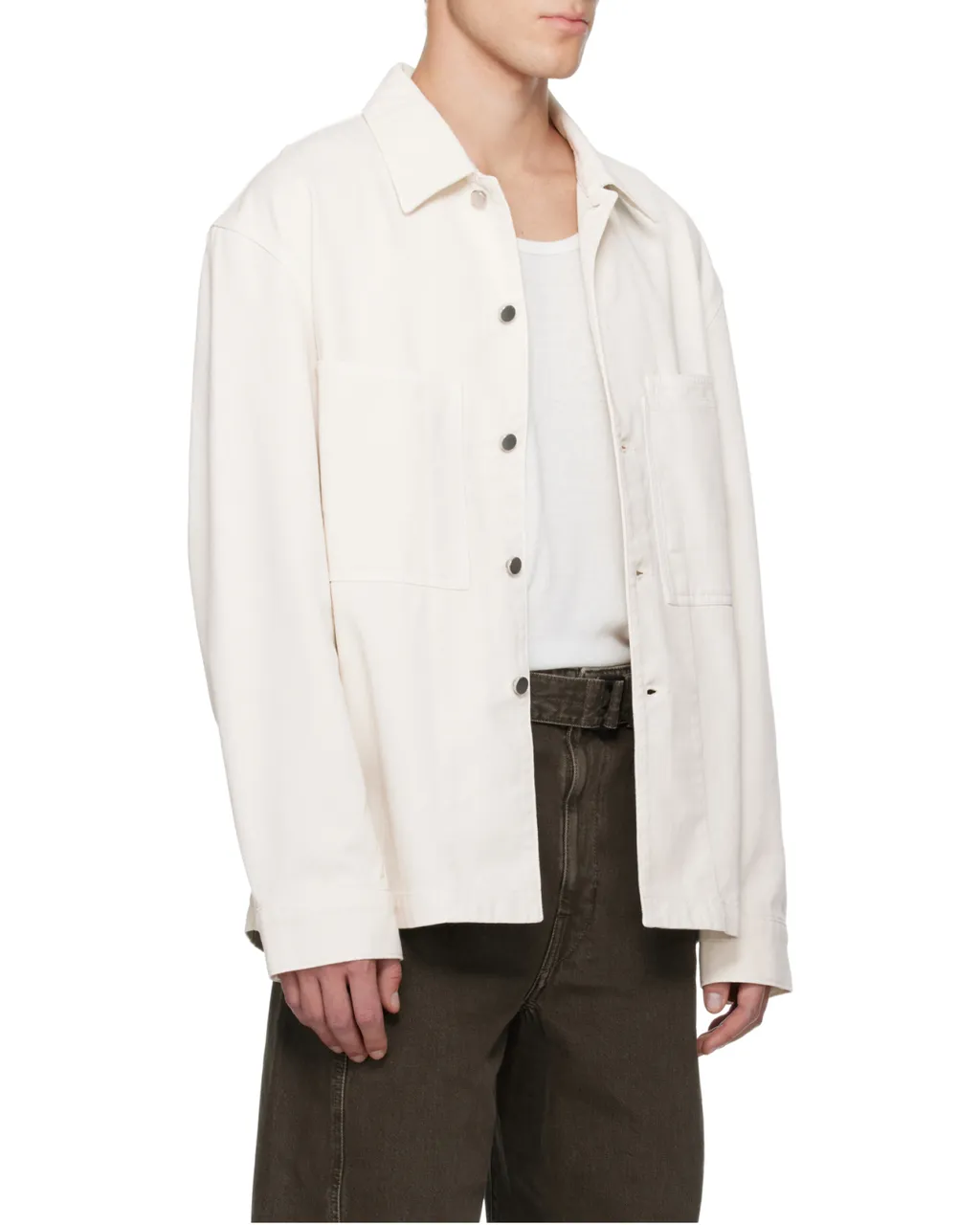 Lemaire Long Sleeved Patch-Pocket Shirt