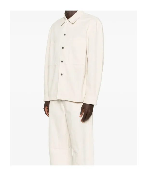 Lemaire Long Sleeved Patch-Pocket Shirt