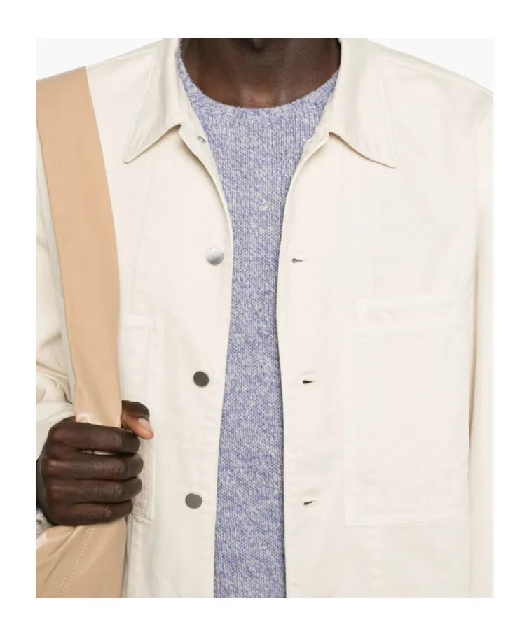 Lemaire Long Sleeved Patch-Pocket Shirt