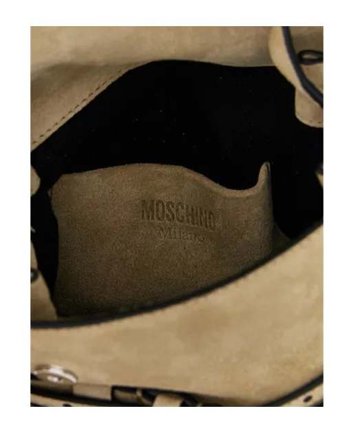 Moschino Tie Me Foldover Top Small Tote Bag