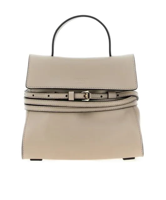 Moschino Tie Me Foldover Top Small Tote Bag