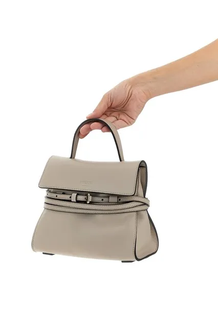 Moschino Tie Me Foldover Top Small Tote Bag
