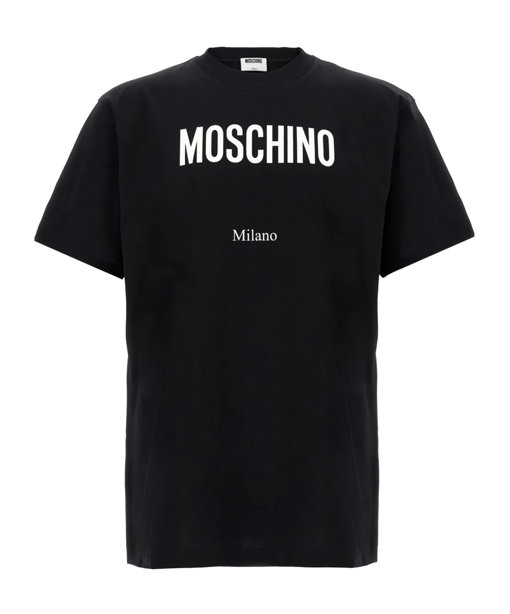 Moschino Logo Printed Crewneck T-Shirt