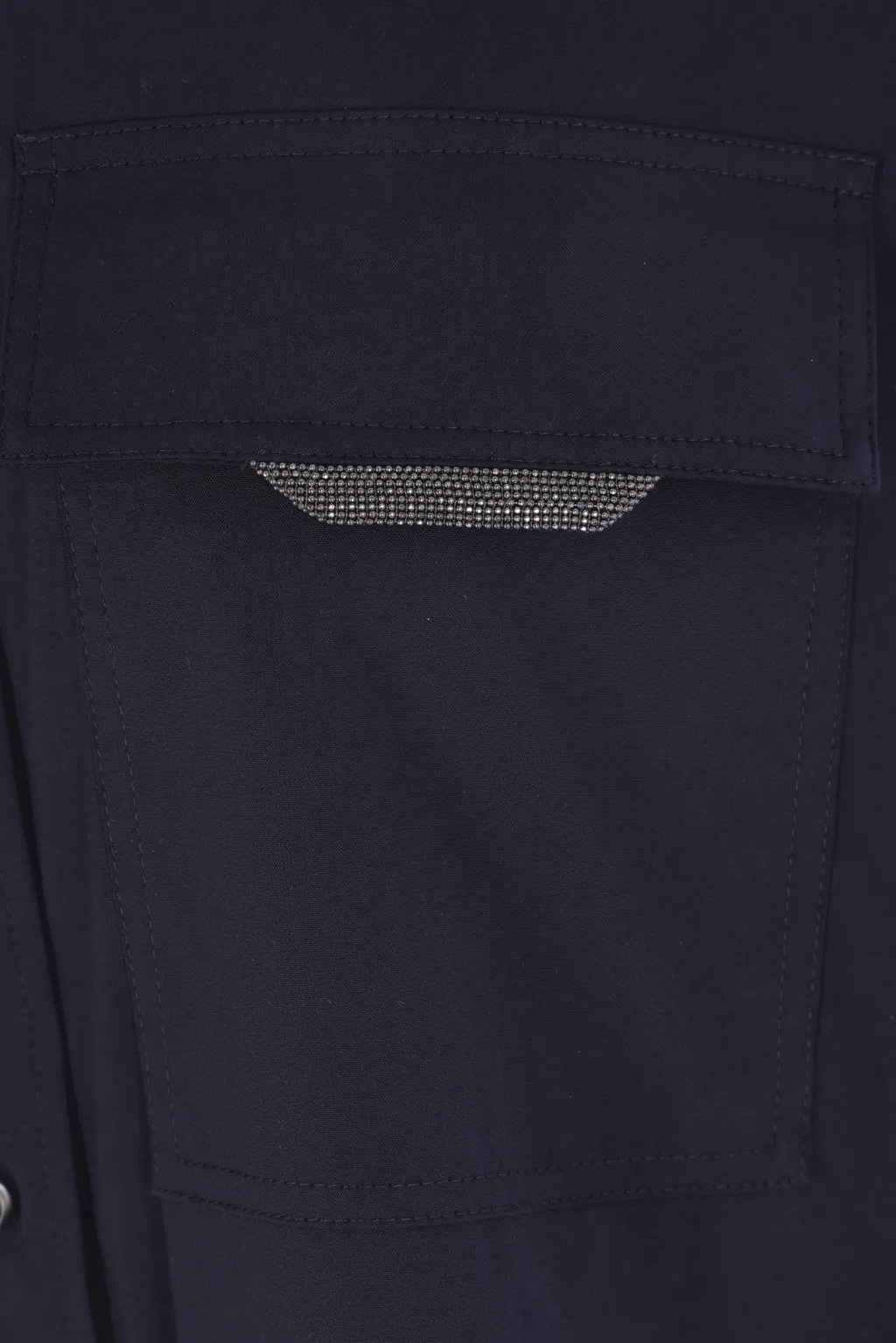 Brunello Cucinelli Monili Detail Curved Hem Shirt