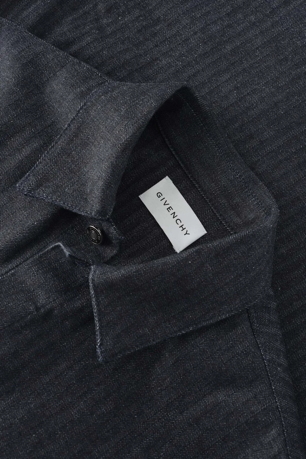 Shirt In Herringbone Denim