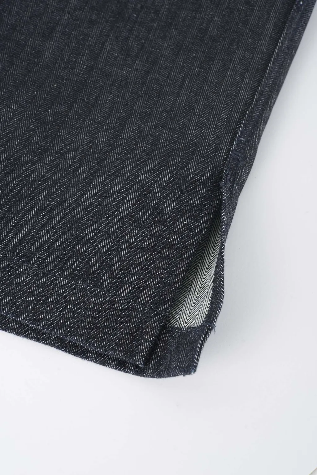 Shirt In Herringbone Denim