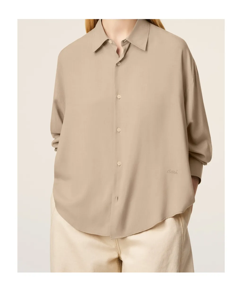 Beige Ami Boxy Shirt