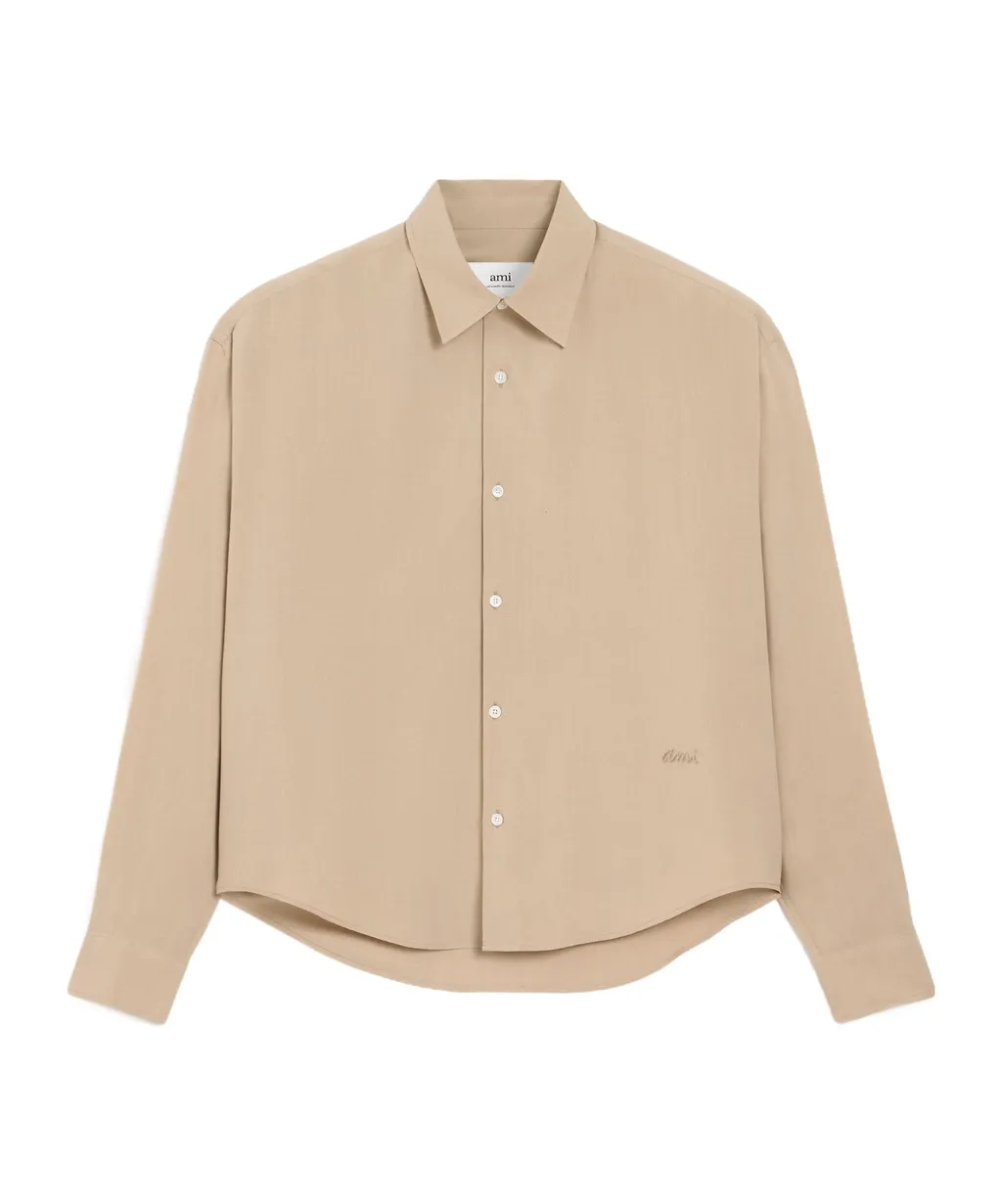Beige Ami Boxy Shirt