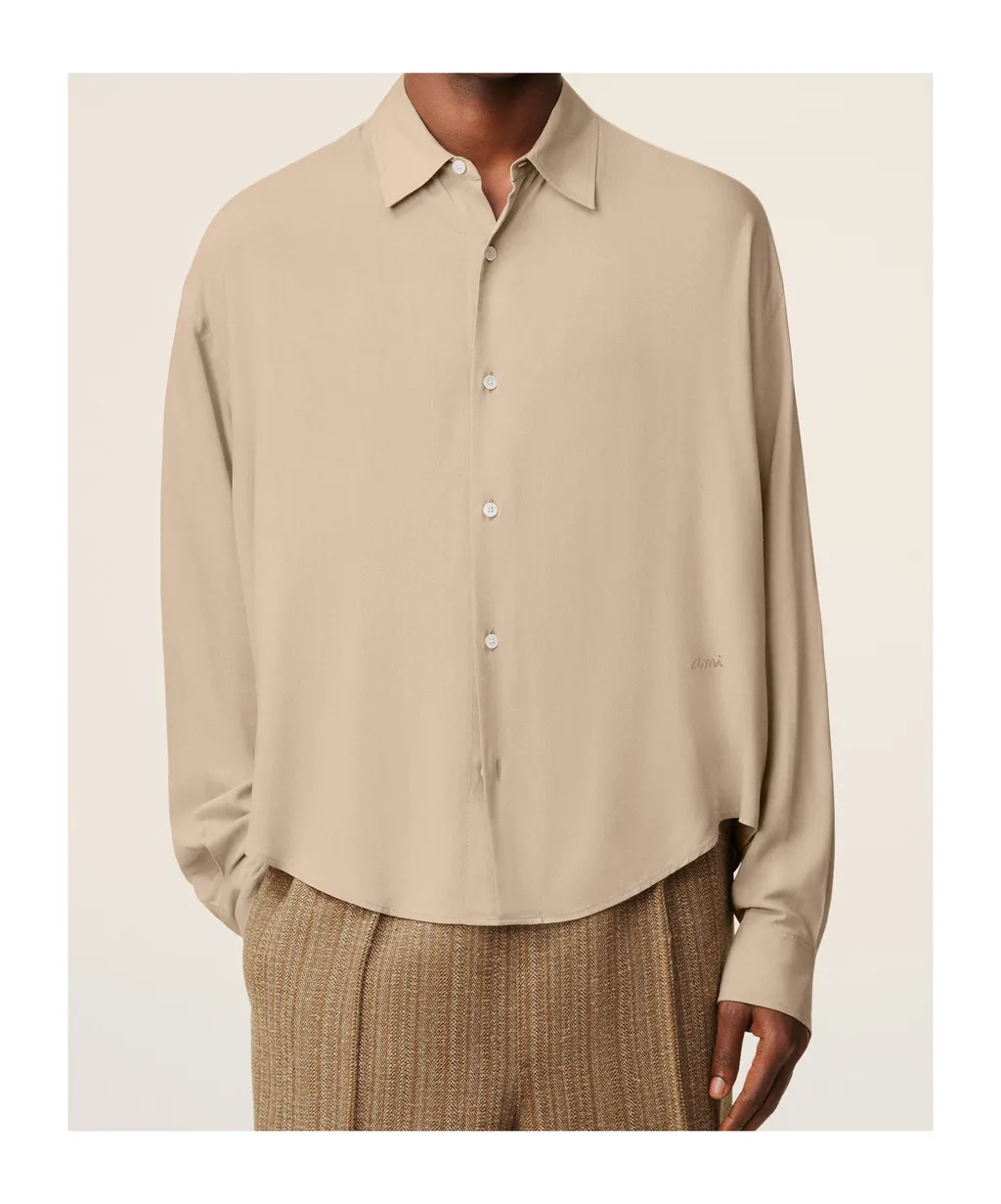 Beige Ami Boxy Shirt