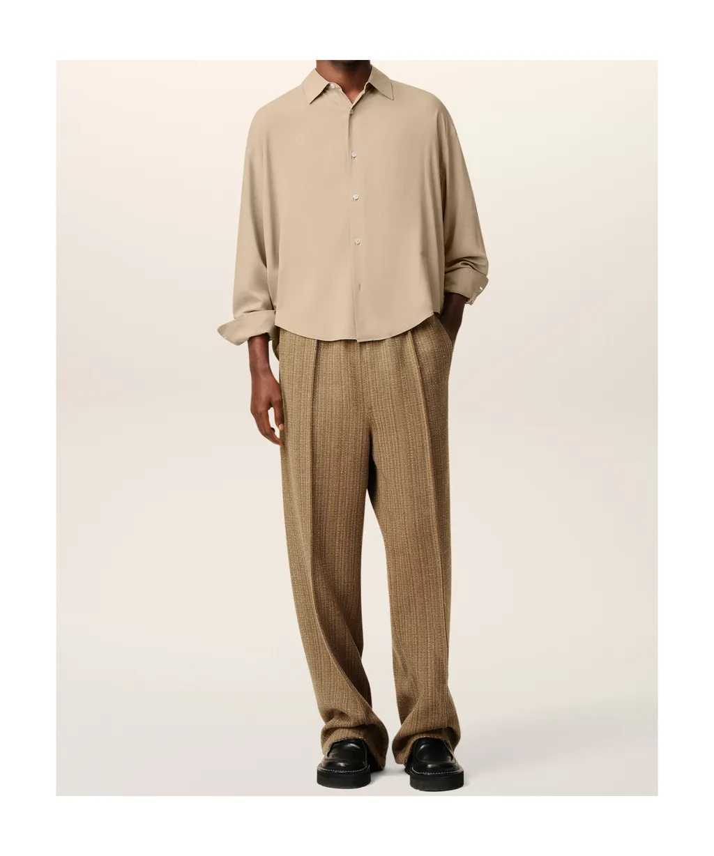 Beige Ami Boxy Shirt
