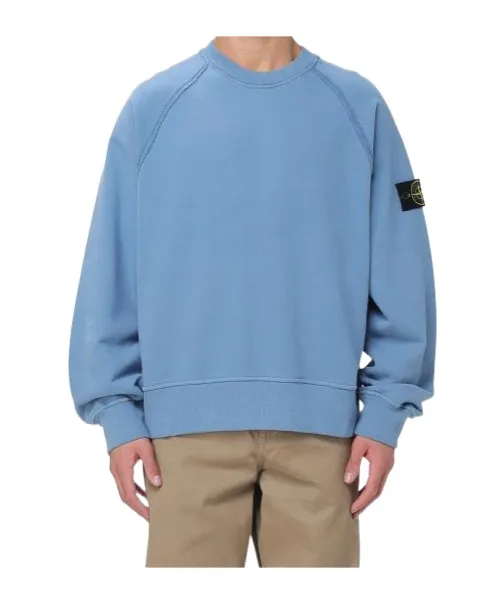 Stone Island Logo Patch Crewneck Sweatshirt