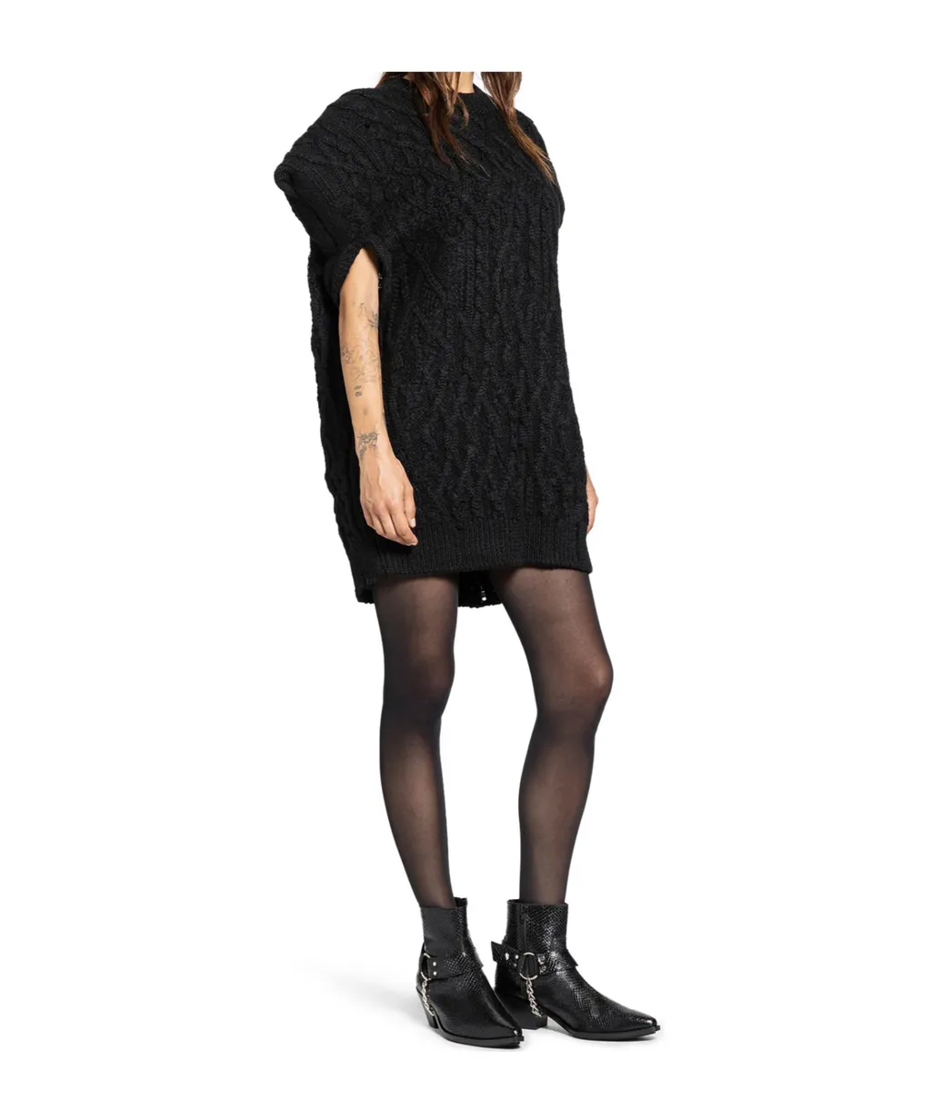 Jacquard-Knit Mini Dress