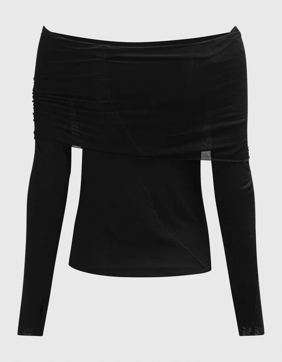 Thom Krom Draped Long-Sleeve Top